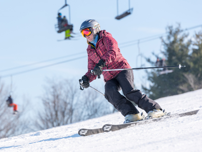 Skiing Mt. Mansfield Slope at Snow Trails in Mansfield, Ohio