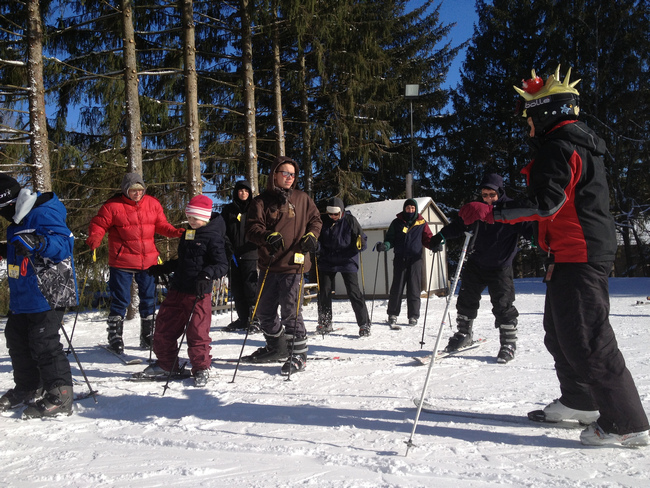 Group Ski Lesson with friendly Snow Sports Instructor at Snow Trails