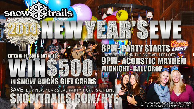 Coors Light New Year's Eve Party at Snow Trails