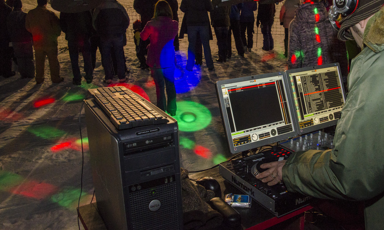 Glow Tubing Outdoor DJ Party at Snow Trails