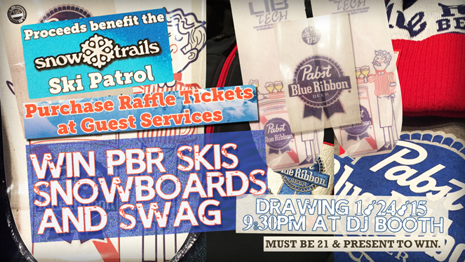 Win PBR Skis, Snowboards, and Swag at Snow Trails Mid-Season Party
