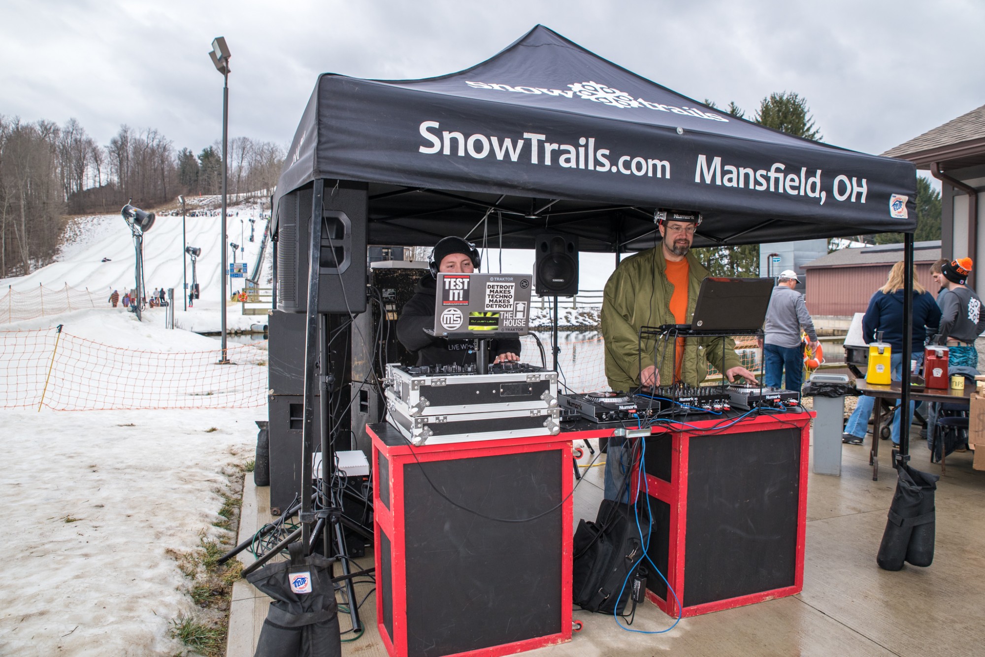 Outdoor DJ at Snow Trails Vertical Descent Tubing Park