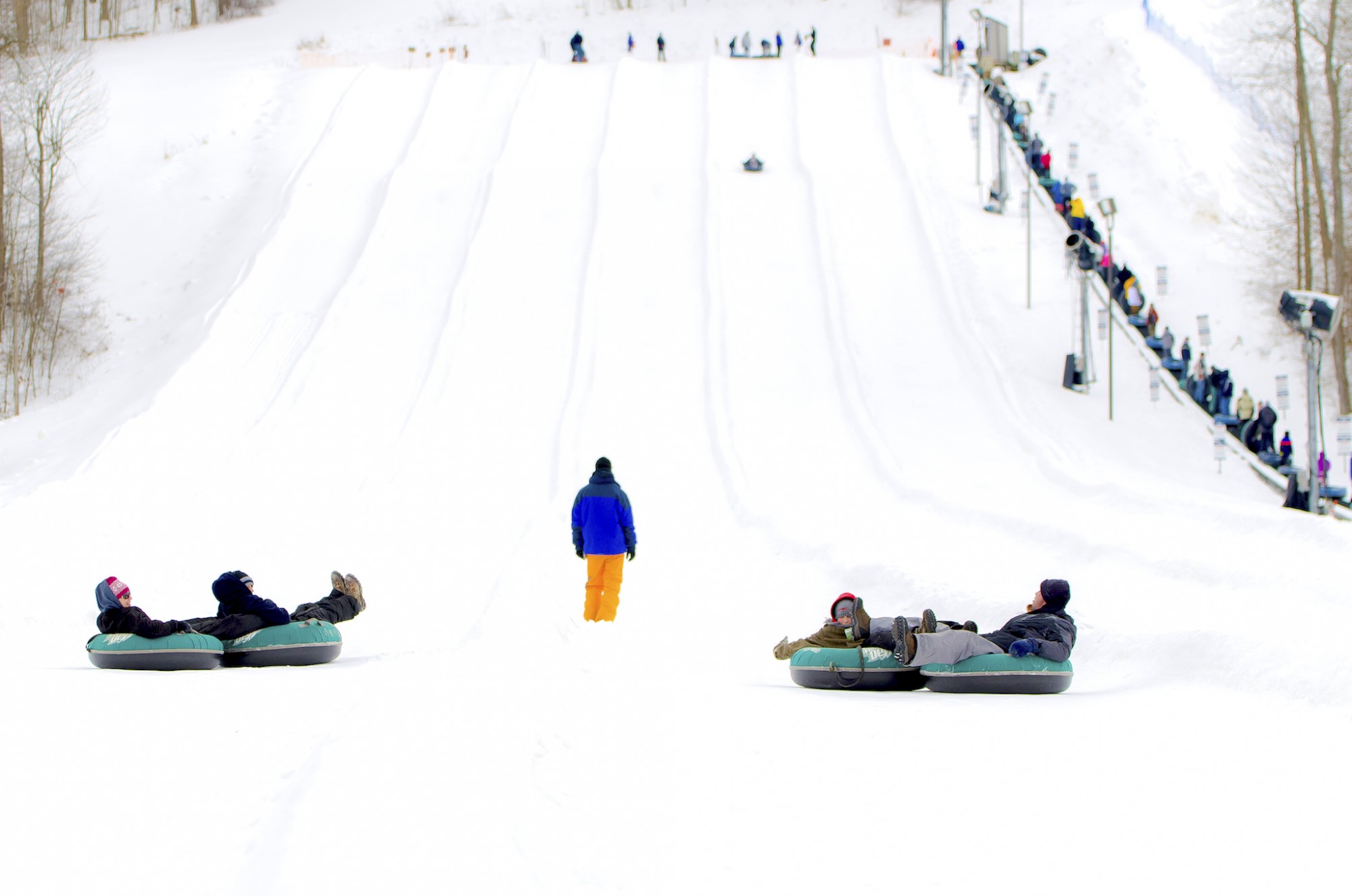 Snow Tubing at Vertical Descent Tubing Park at Snow Trails