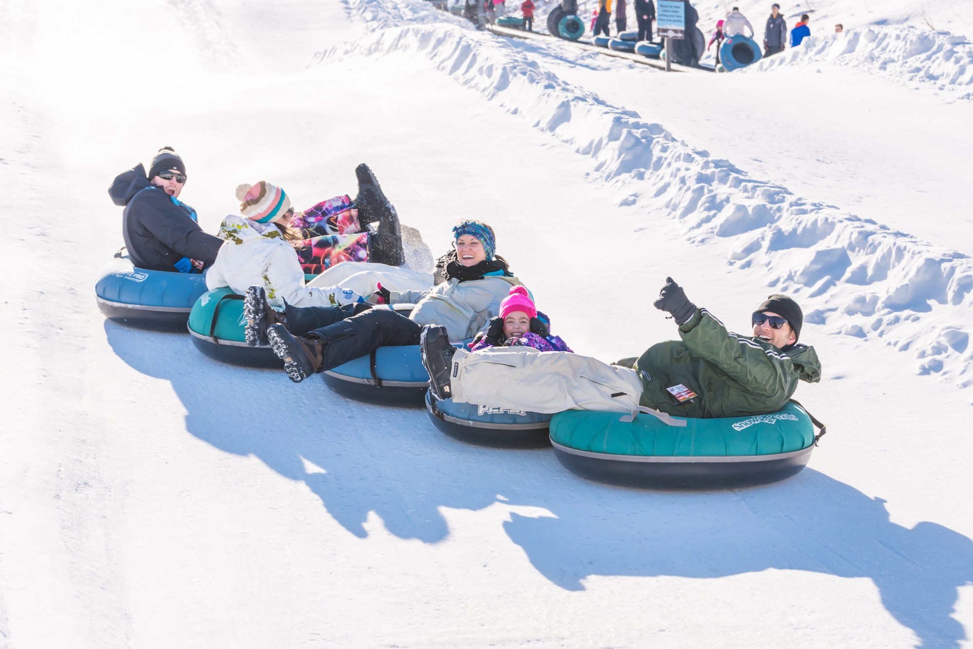 Snow Tubing at Snow Trails Vertical Descent Tubing Park