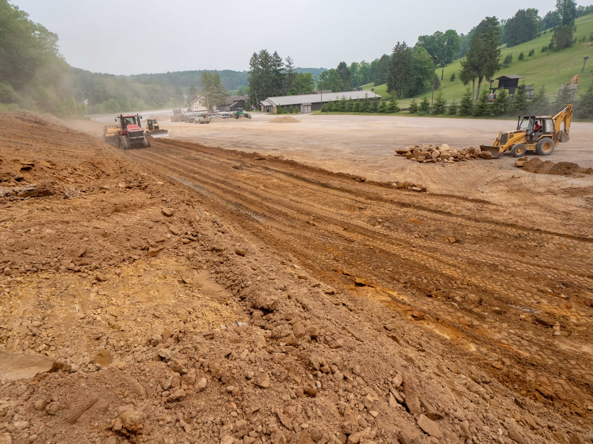 Earth Moving West Parking Lot Expansion at Snow Trails Ohio