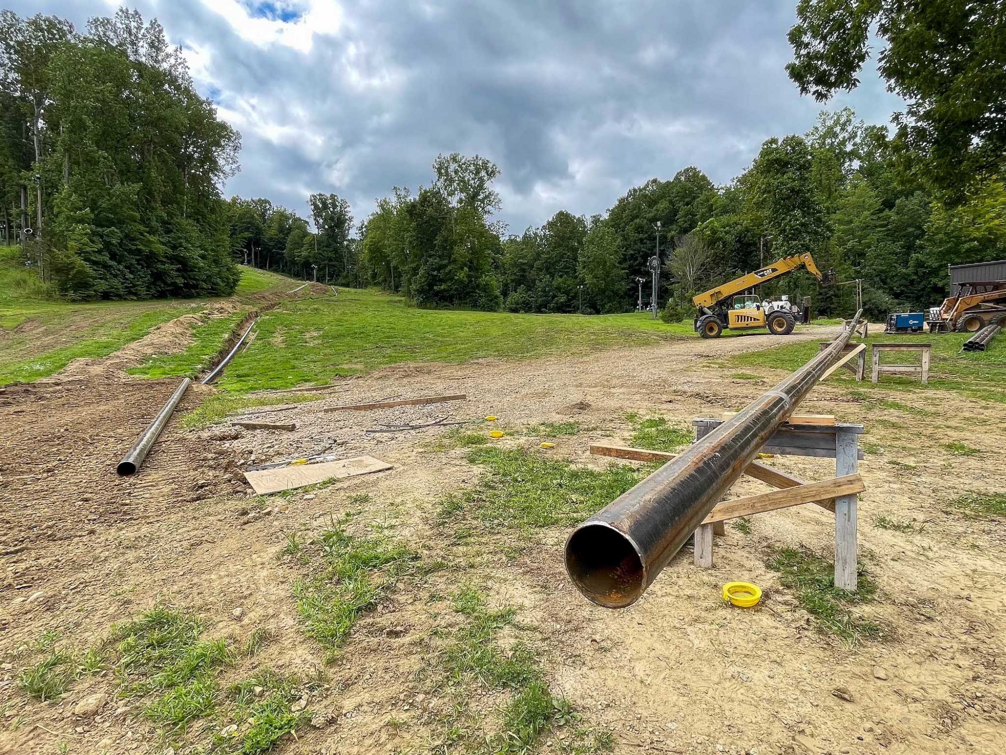 Steel Pipeline for Snowmaking Improvements at Snow Trails Ohio