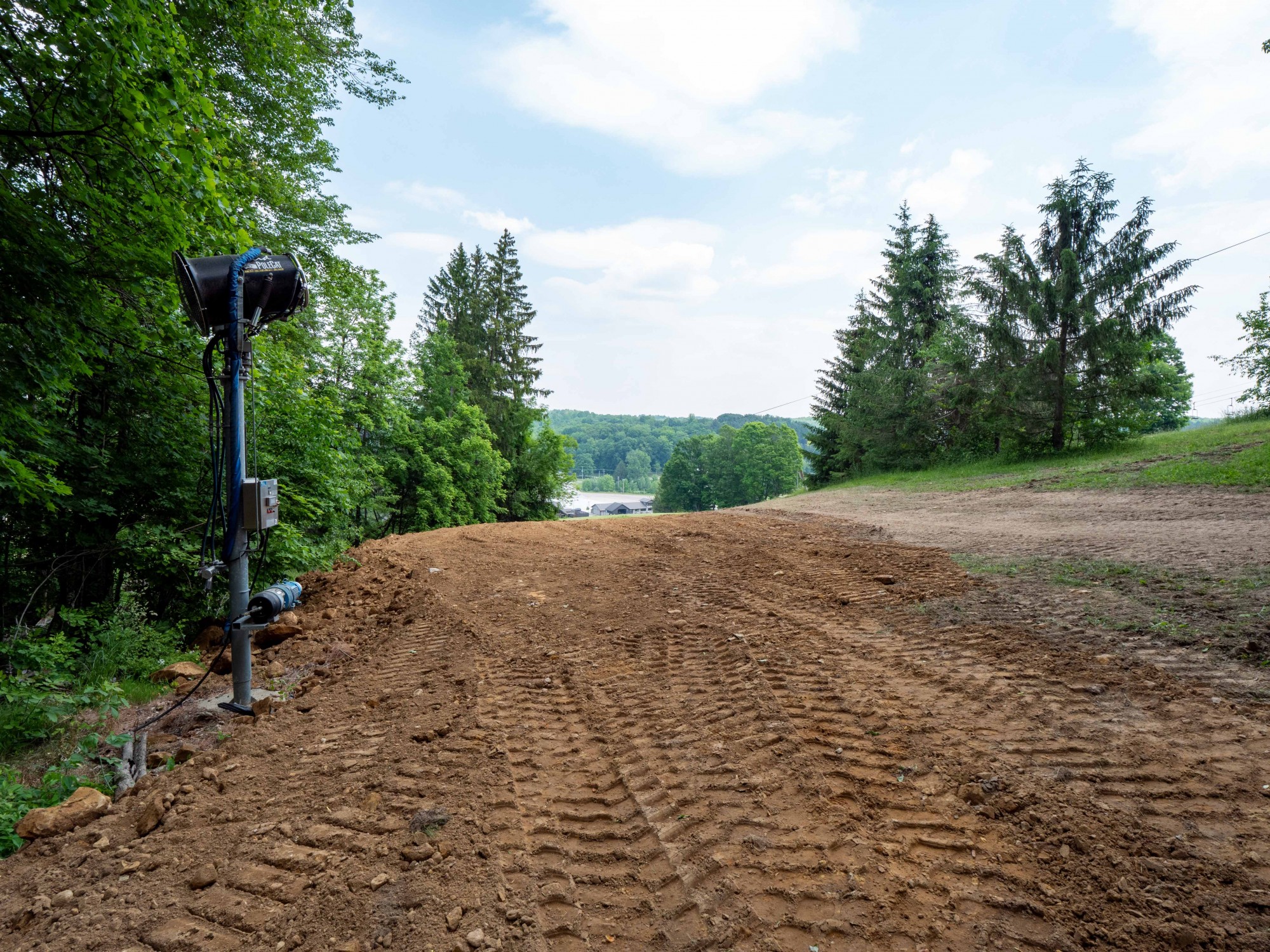 Earth Moving Improves Slope Transitions To Save On Snowmaking at Snow Trails Ohio