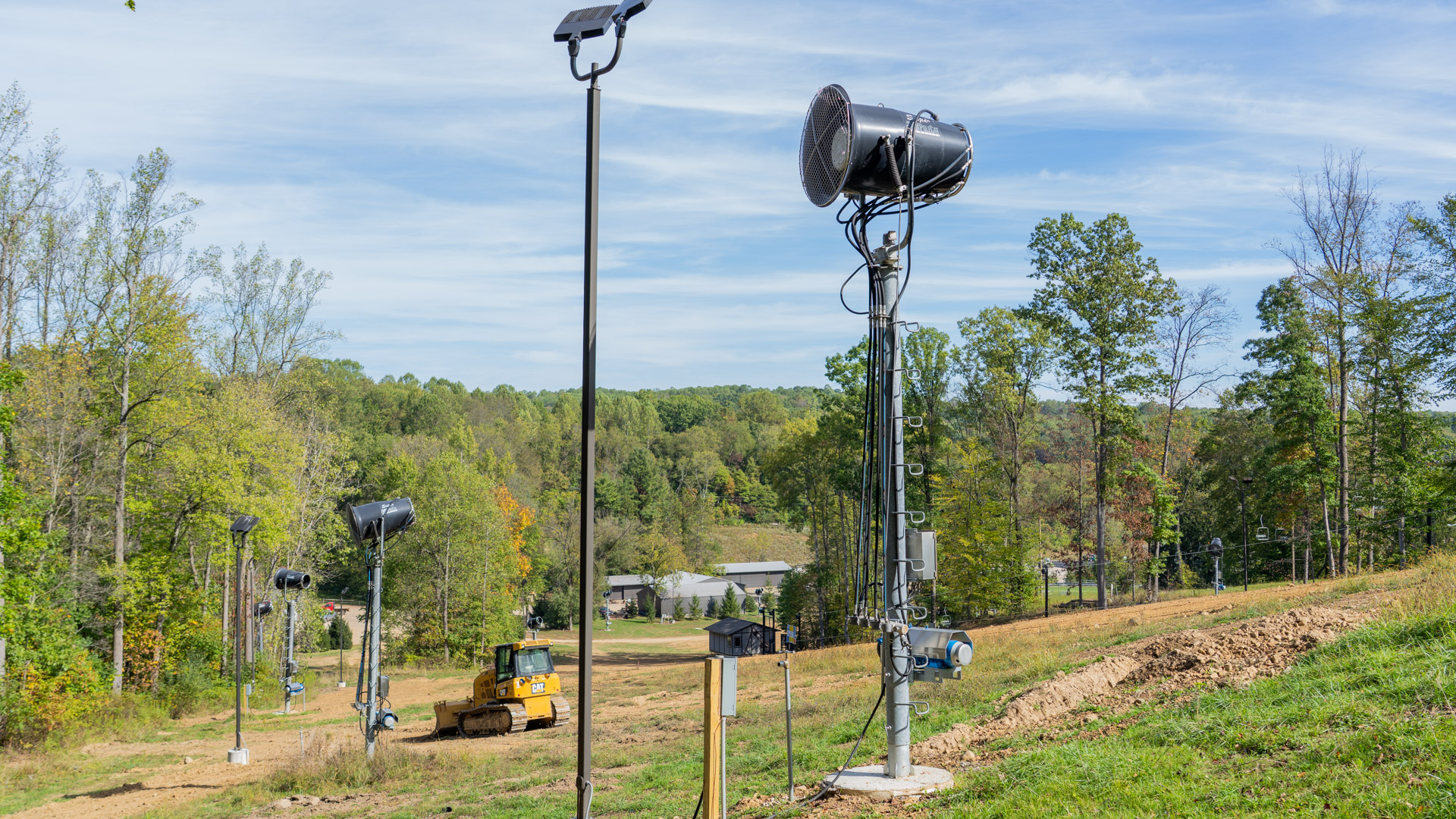 Additional Snow Gun locations added to West Woods Slope at Snow Trails Mansfield, Ohio