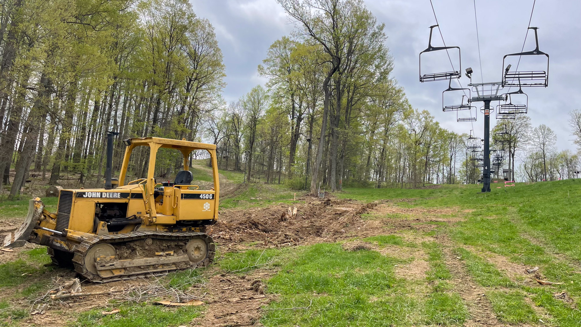 Clearing Trees for New Addition of Rope Tow for Alpine and Progression Terrain Parks