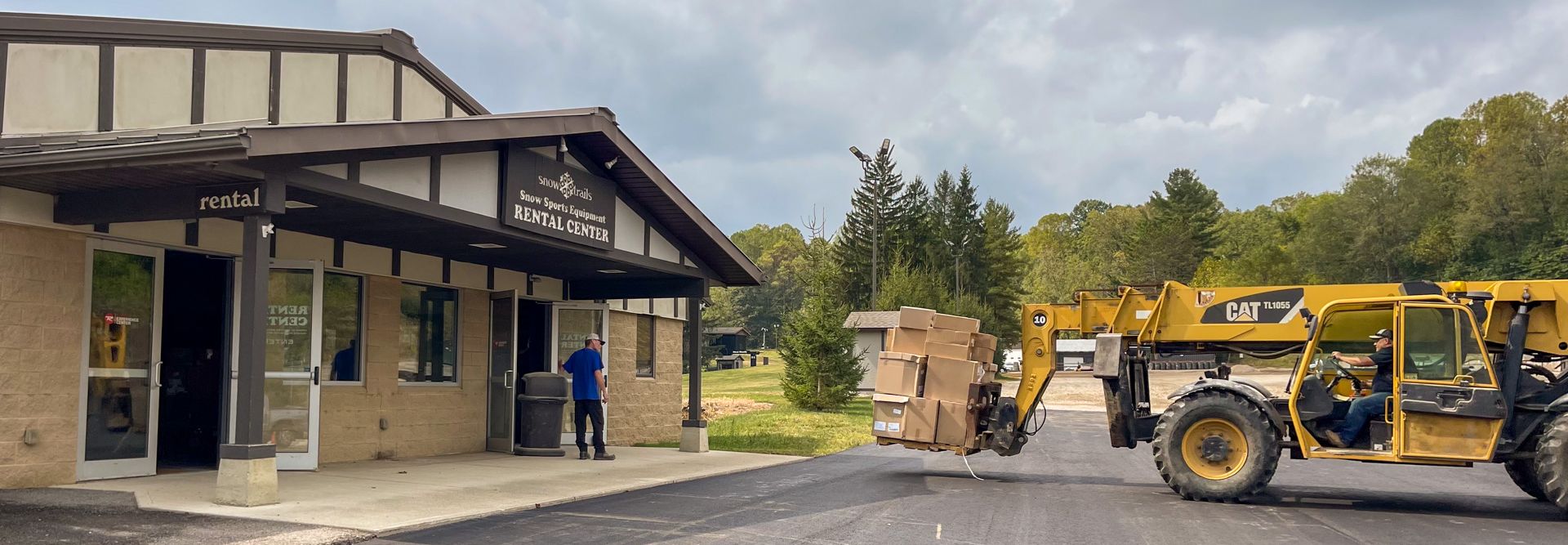 New Ski and Snowboard Equipment delivery to Rental Center at Snow Trails in Ohio
