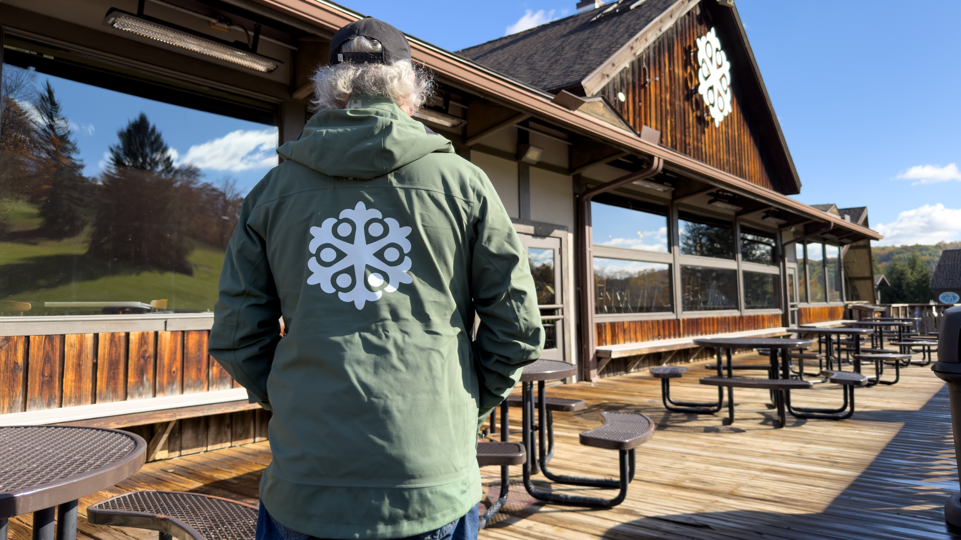 First look at the back of our new Snow Sports Instructor jackets at Snow Trails Mansfield, Ohio