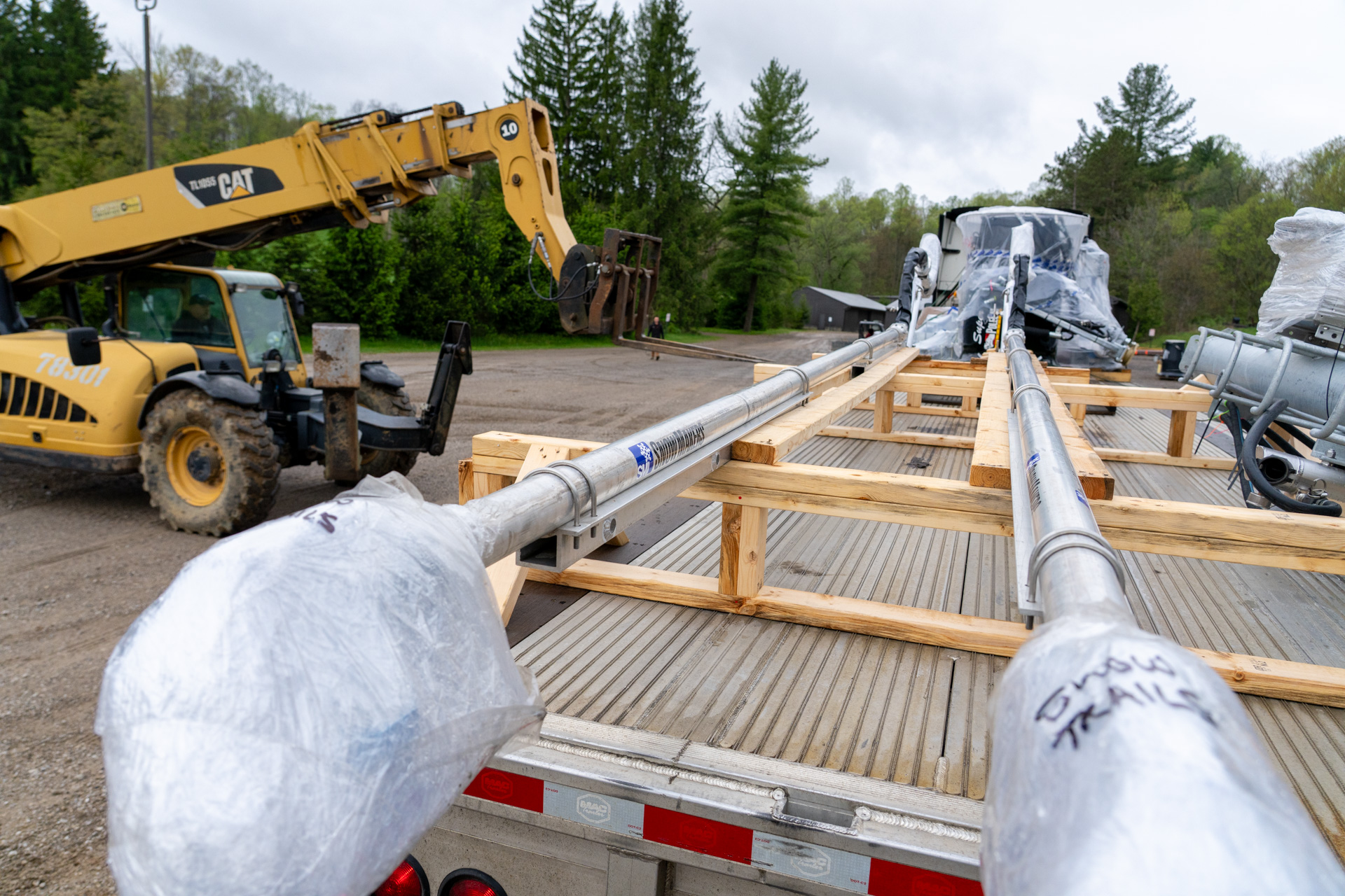 Delivery of Two New SMI Grizzly Snowmakers for Silver Bullet Trail Snow Trails Ohio