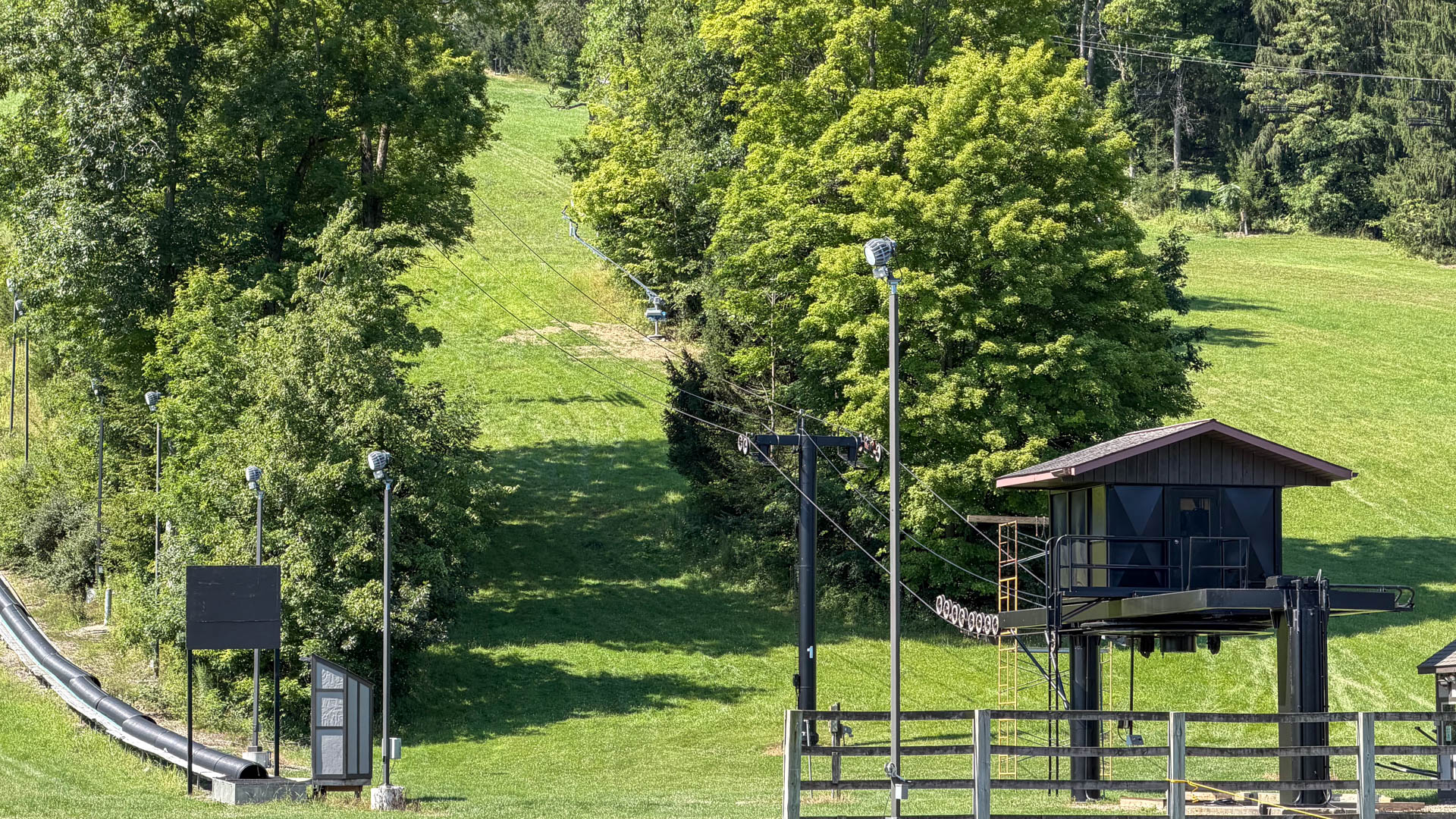 One of Two New SMI Grizzly Snowmakers on Silver Bullet Trail Snow Trails Ohio