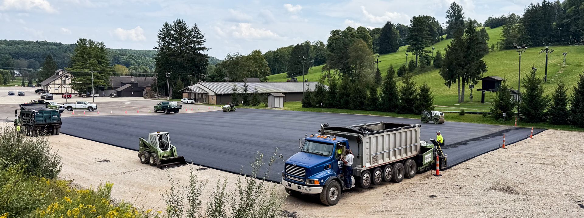 Rental Center Parking Lot Additional Paving at Snow Trails Mansfield, Ohio