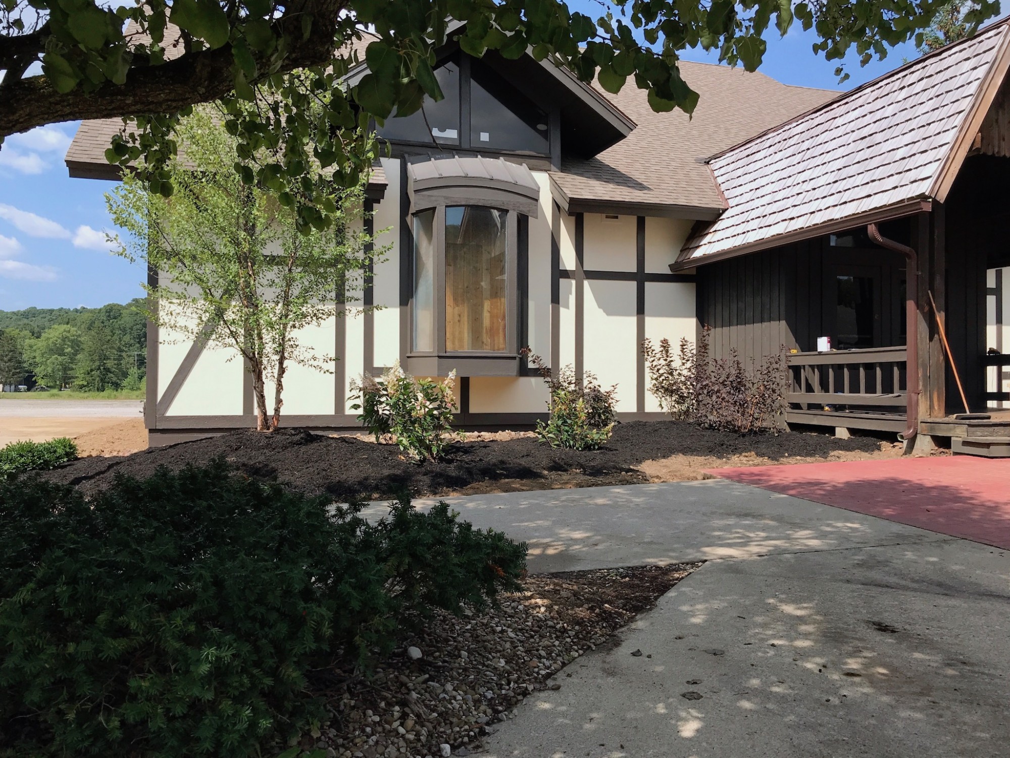 New Landscaping at Snow Trails Ski Shop