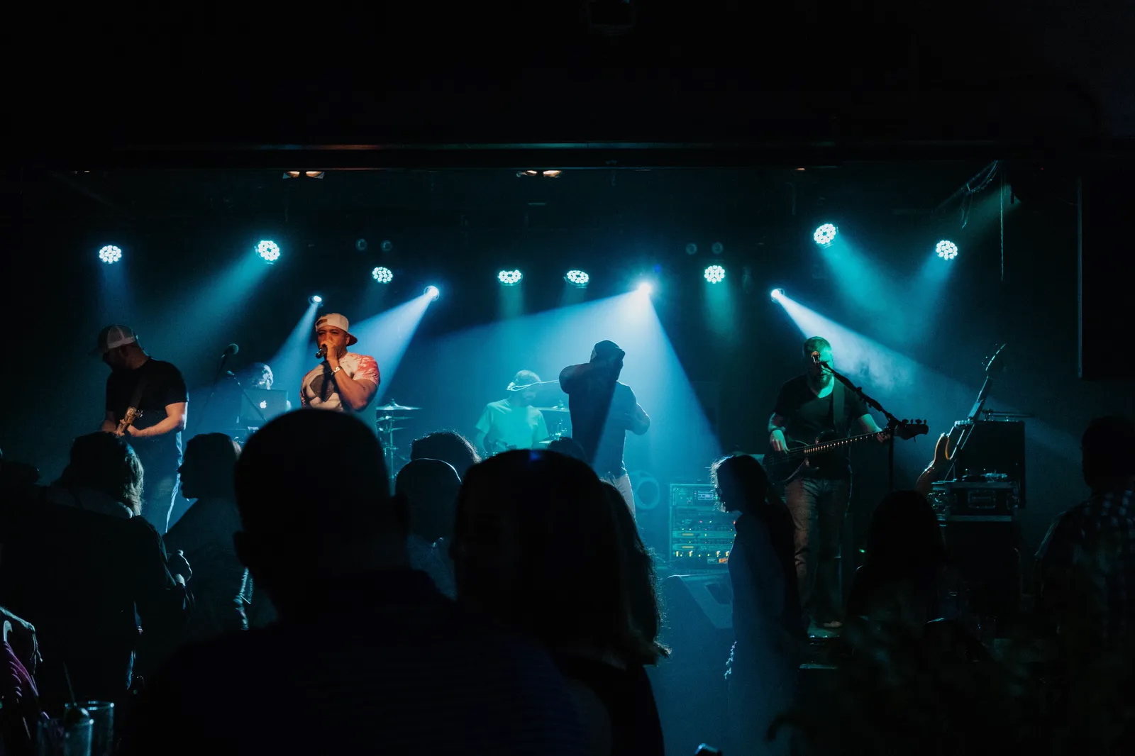 LDNL Band live on-stage in The Snowflake Loft at Snow Trails in Mansfield, Ohio