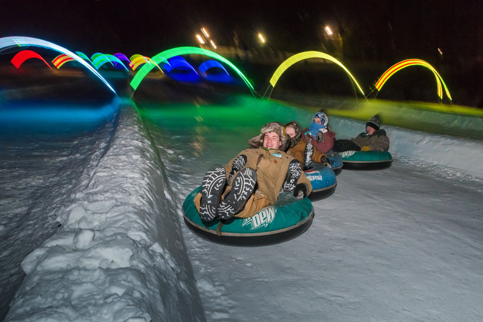 Glow Tubing at Snow Trails