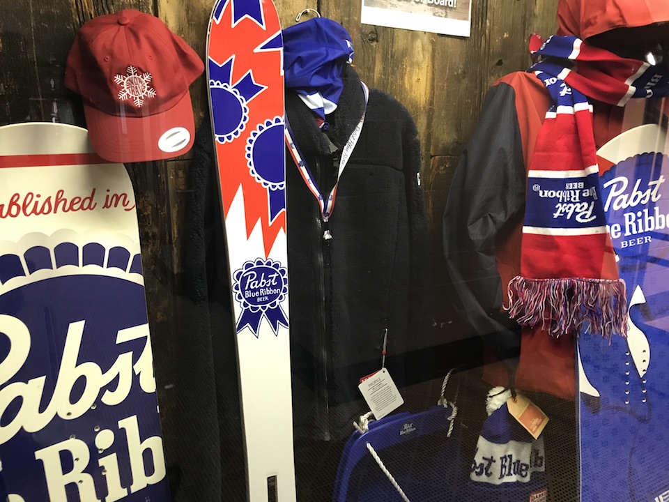 Raffle for Pabst Blue Ribbon Skis Snowboards and Swag
