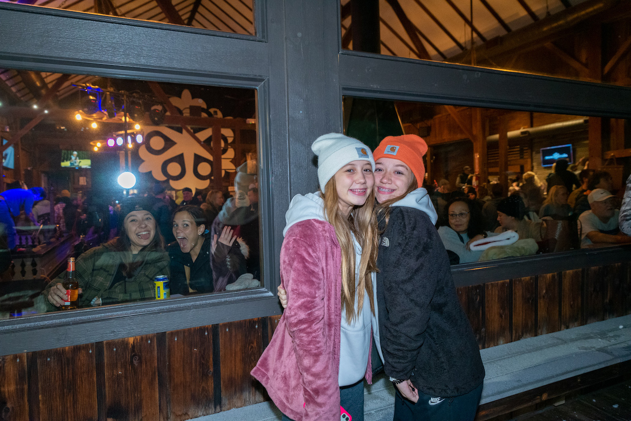 Guests at Ski Lodge attending Pre-Season Party at Snow Trails in Mansfield, Ohio