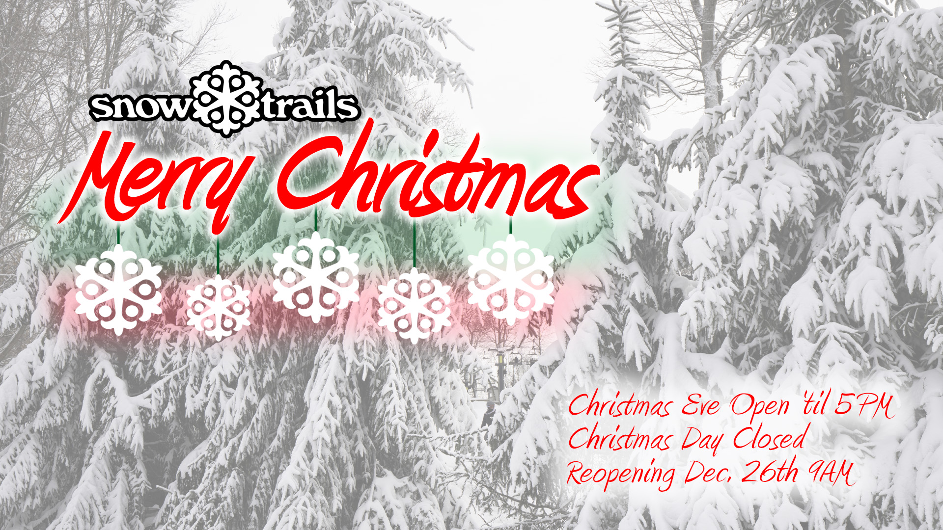 Merry Christmas - Christmas Eve Open 'til 5PM