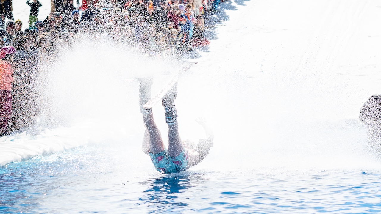 Slush Cup Skier at Snow Trails - Mansfield, Ohio