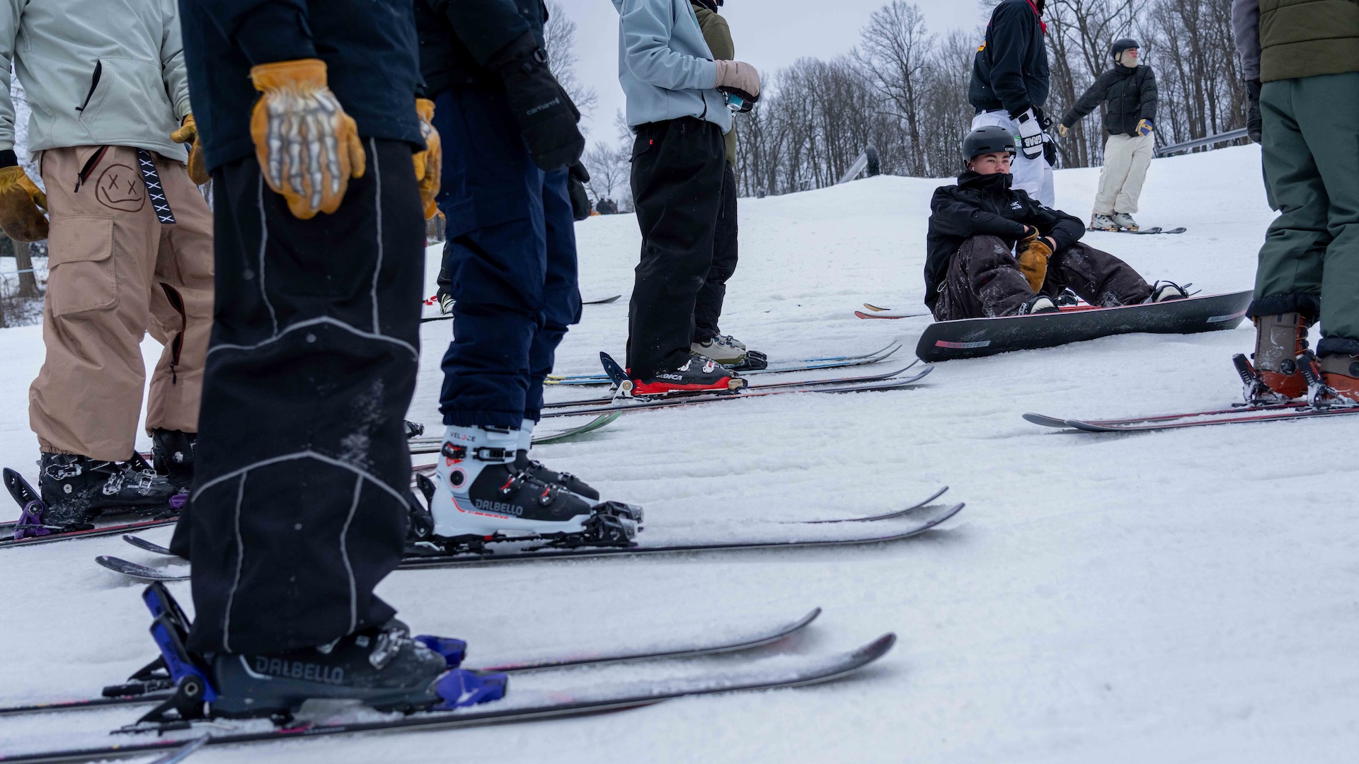 Rail Comp Skier and Snowboarder Divisions The Woods Terrain Park Snow Trails Ohio