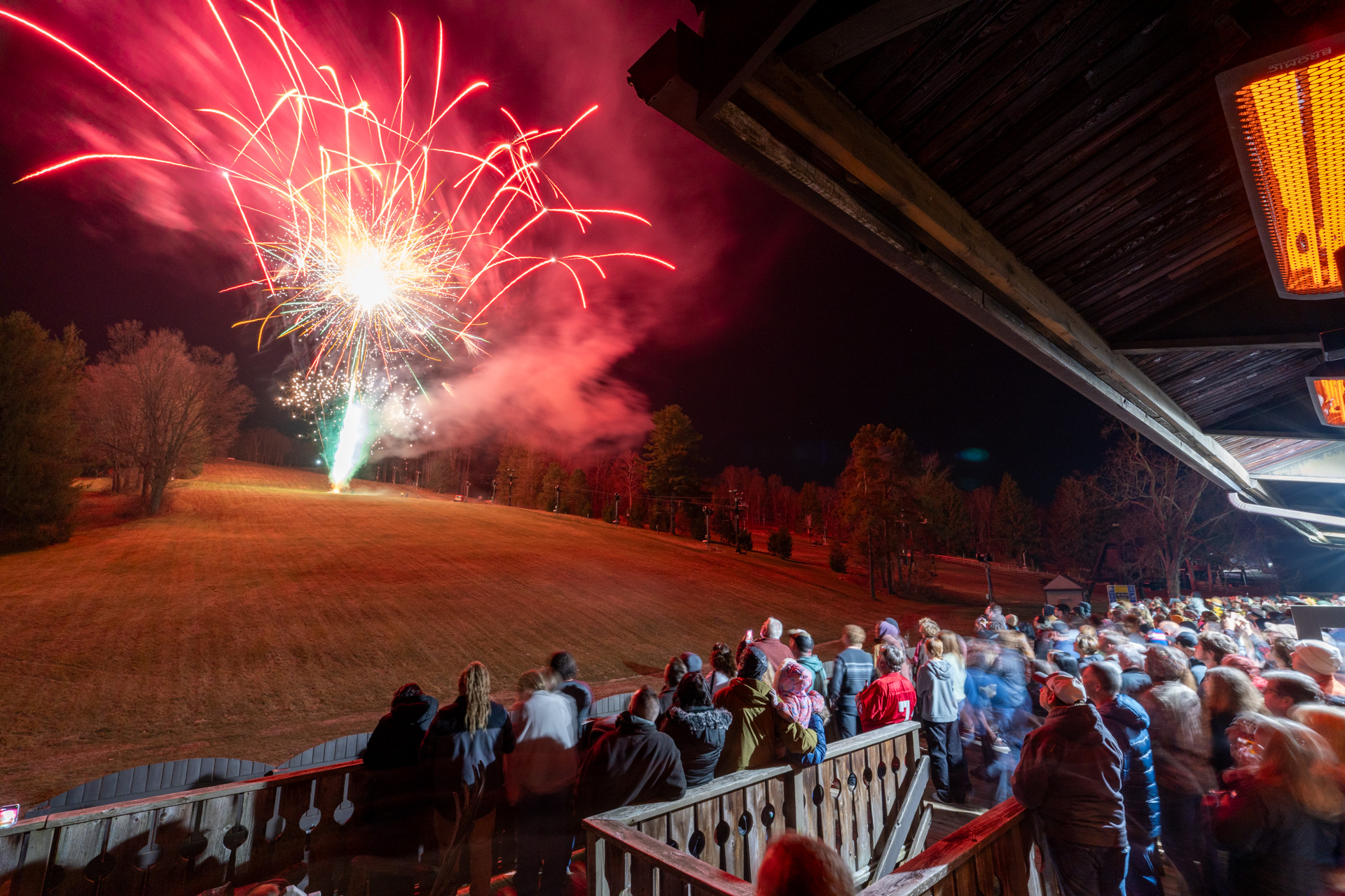 Fireworks for Pre-Season Party at Snow Trails near Mansfield, OH
