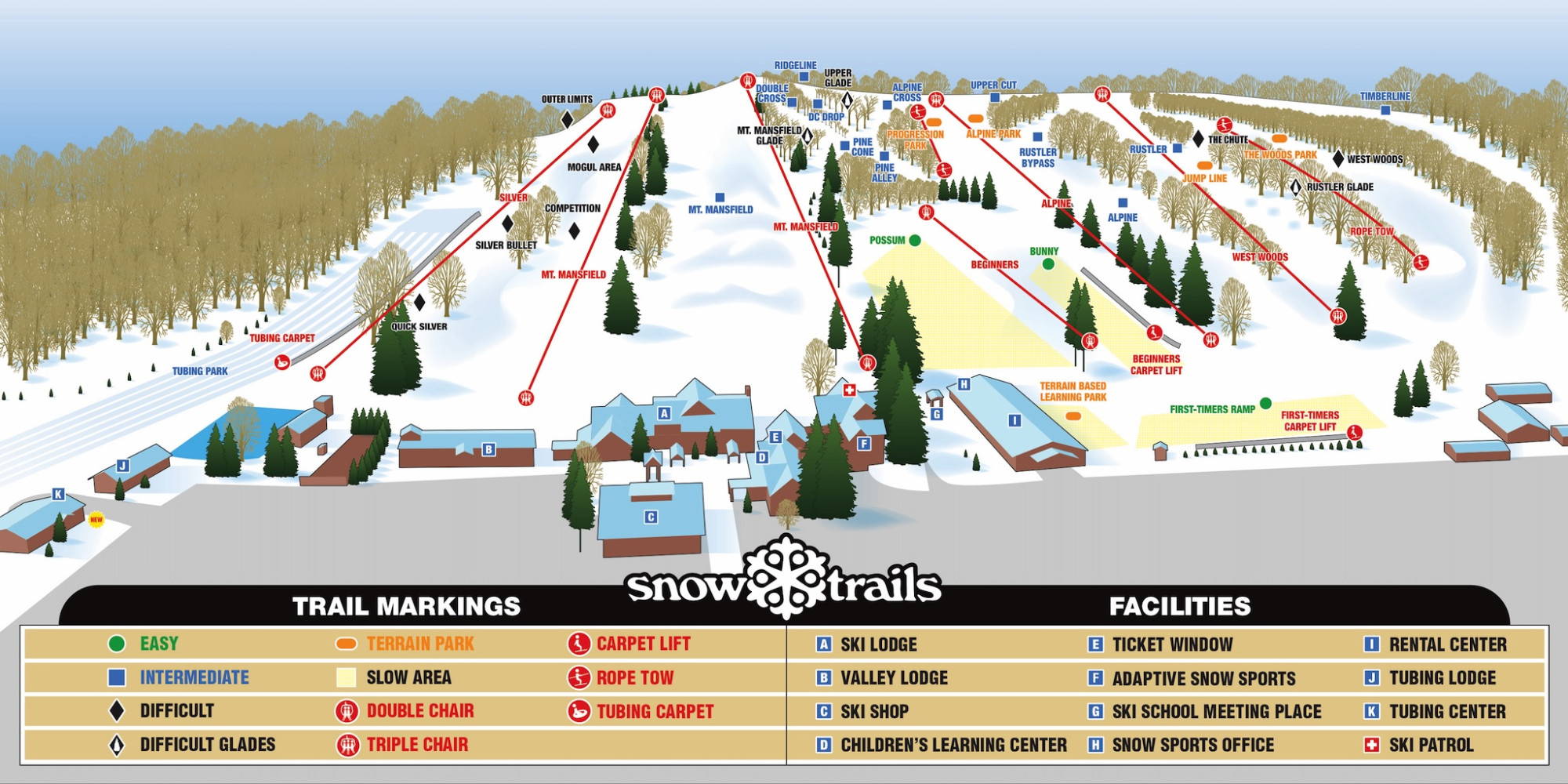 Trail-Map-26-27-with-new-burst-for-Tubing-Center_Snow-Trails_Mansfield-Ohio