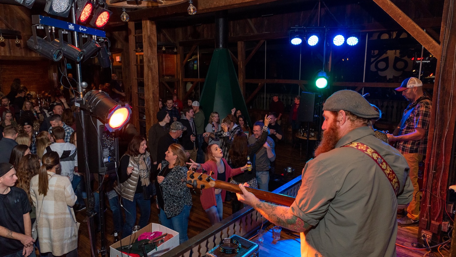 The Thirsty Travelers live on-stage in The Snowflake Loft at Snow Trails in Mansfield, OH