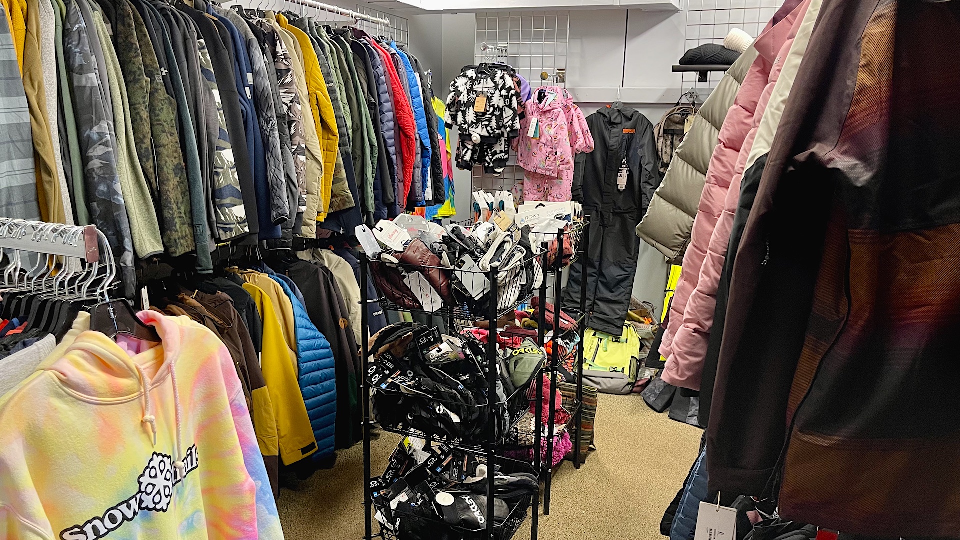 Clearance Room at Snow Trails Ski Shop in Mansfield, Ohio