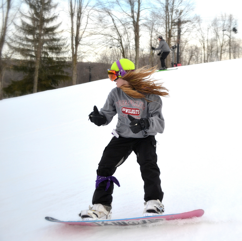 Two Thumbs up for Snowboarding conditions at Snow Trails