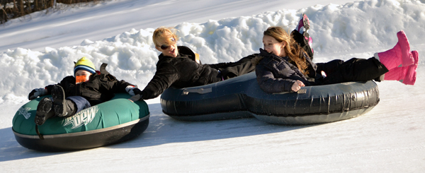 Snow Tubing the Vertical Descent Tubing Park at Snow Trails