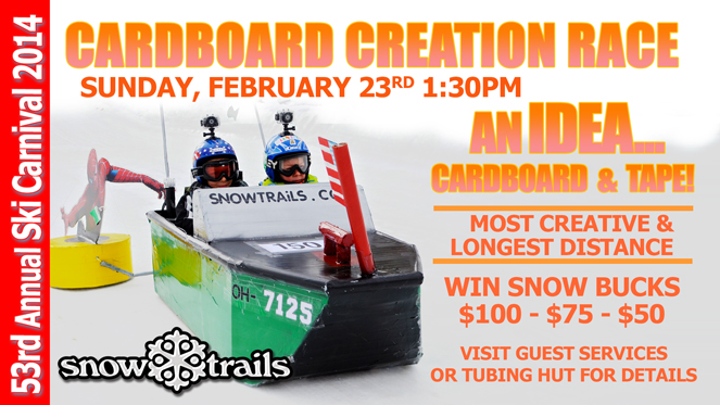 53rd Annual Ski Carnival Cardboard Creation Race