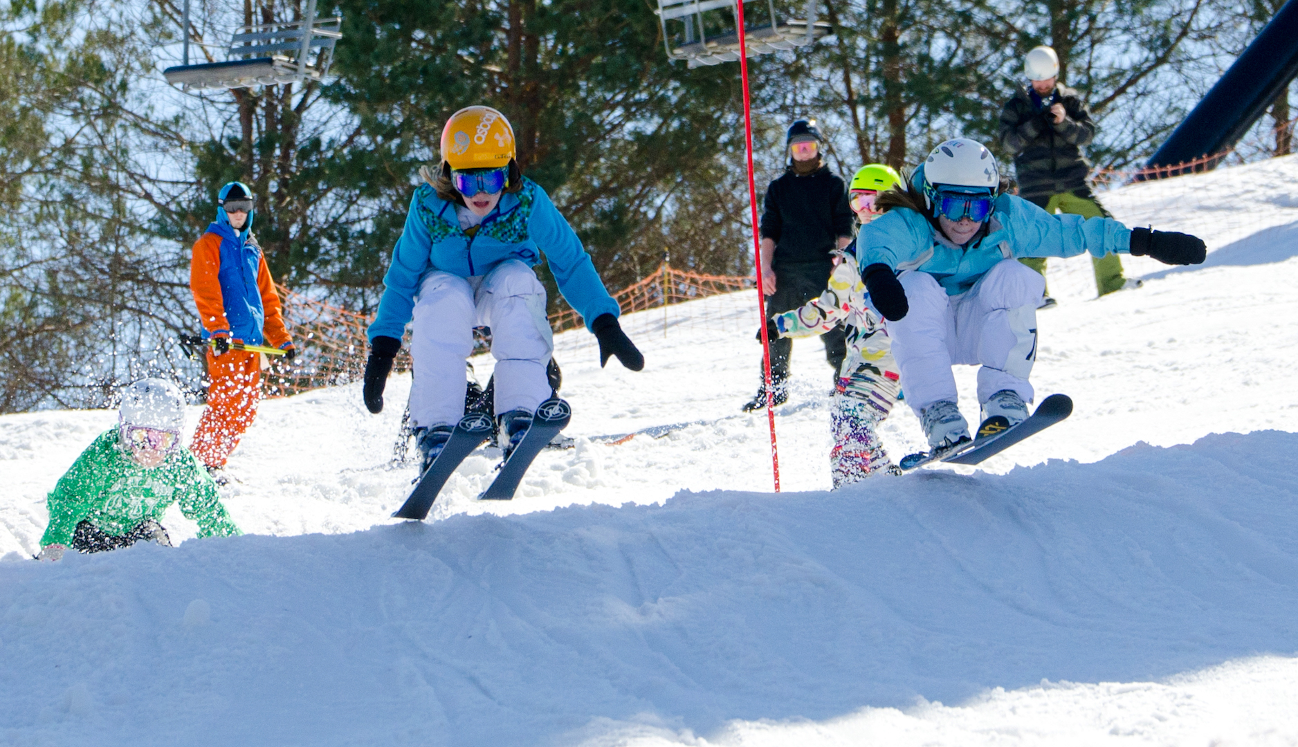 Skier Boarder Cross at Snow Trails