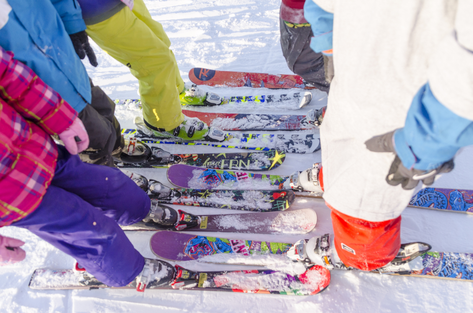 Skiing with Friends at Snow Trails