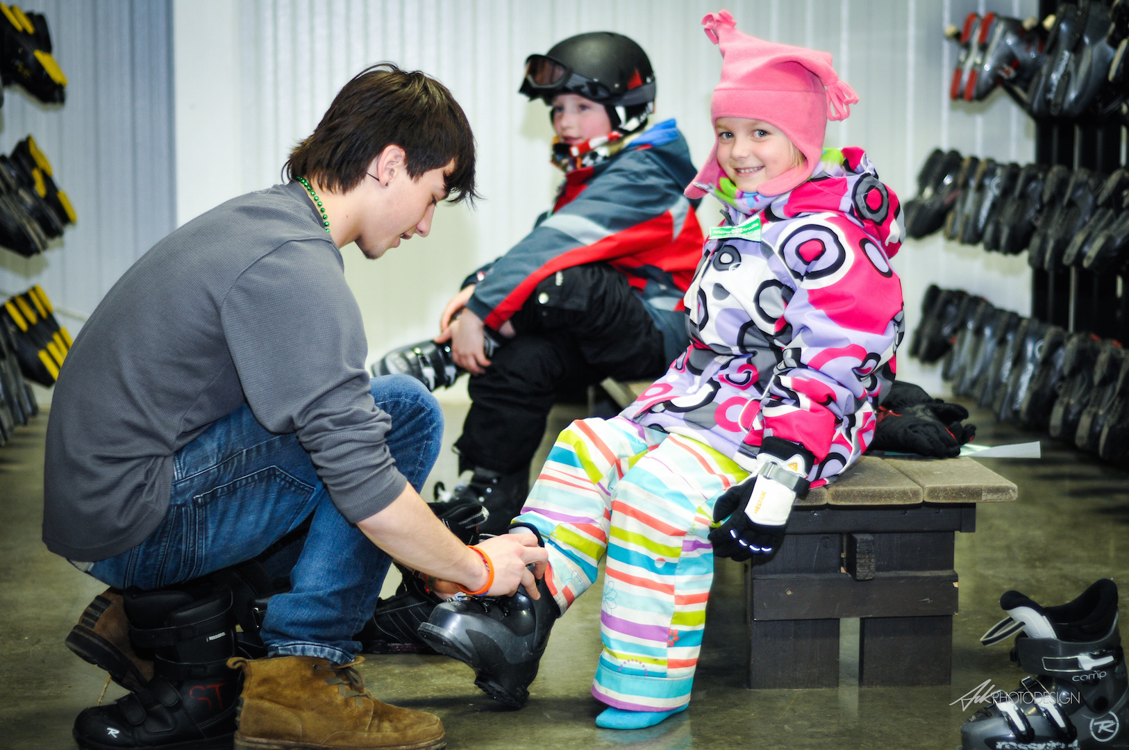 Self-service boot fitting, with assistance from our friendly staff.