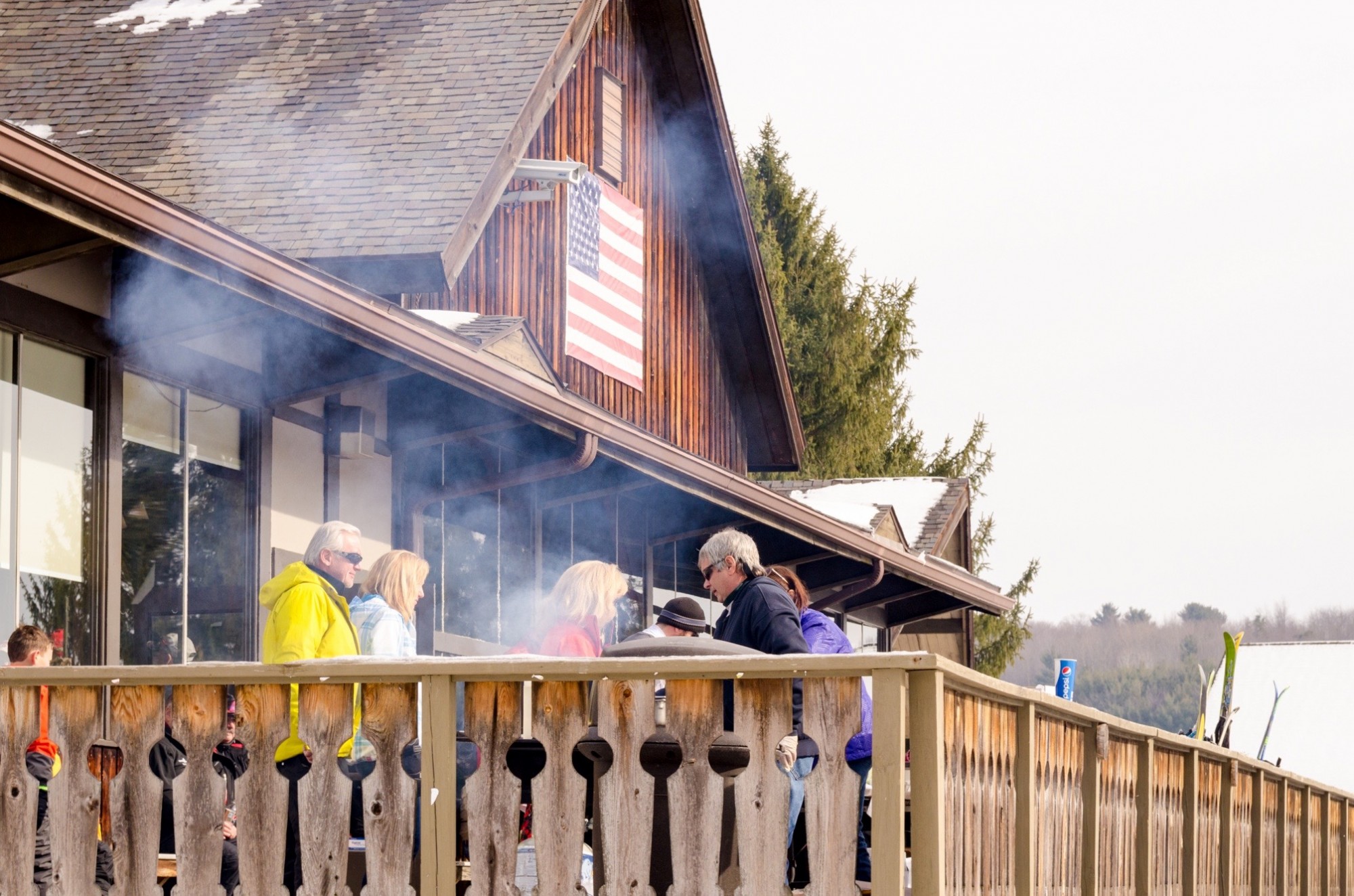 Deck Day at Snow Trails