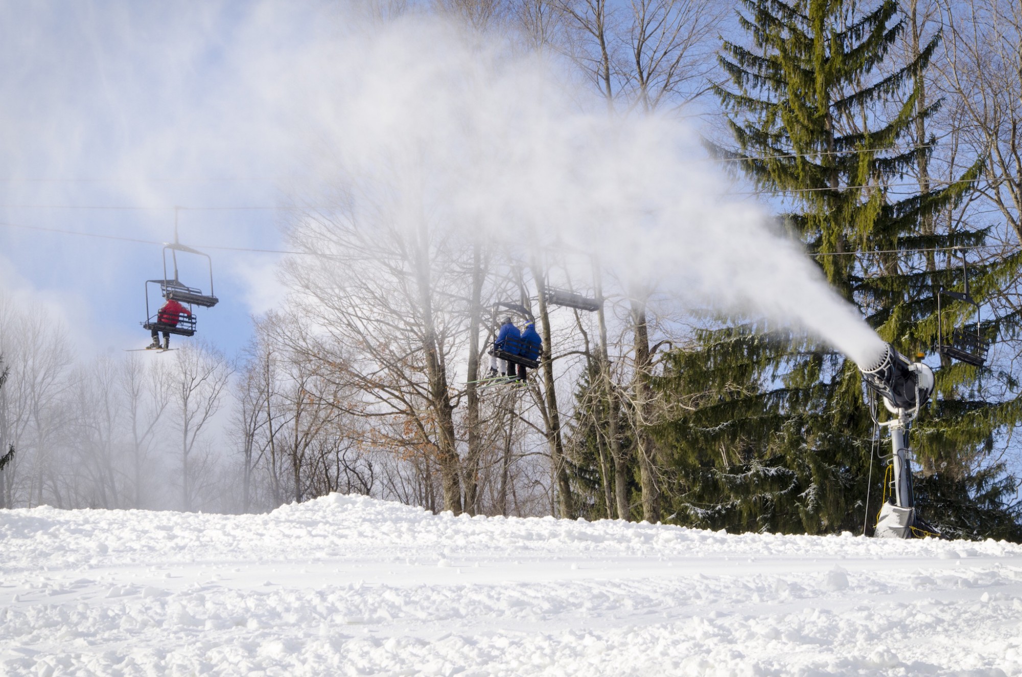 Snowmaking will continue, even after Opening Day at Snow Trails