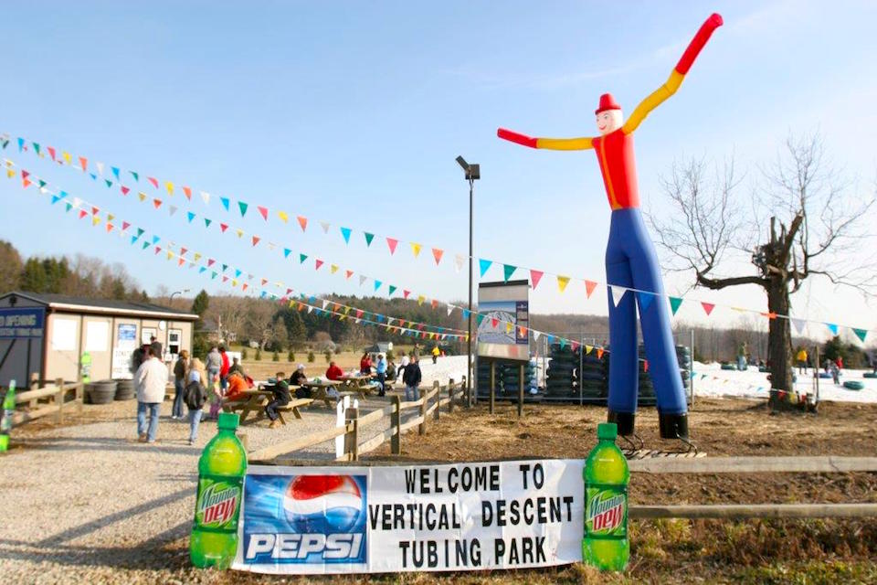 Vertical Descent Tubing Park at Snow Trails - Grand Opening in 2006