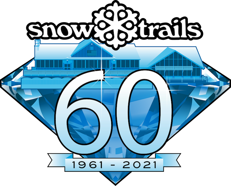 Snow Trails 60th Anniversary Logo Mansfield Ohio