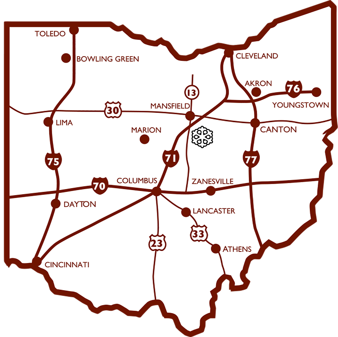 Snow Trails location on Ohio map