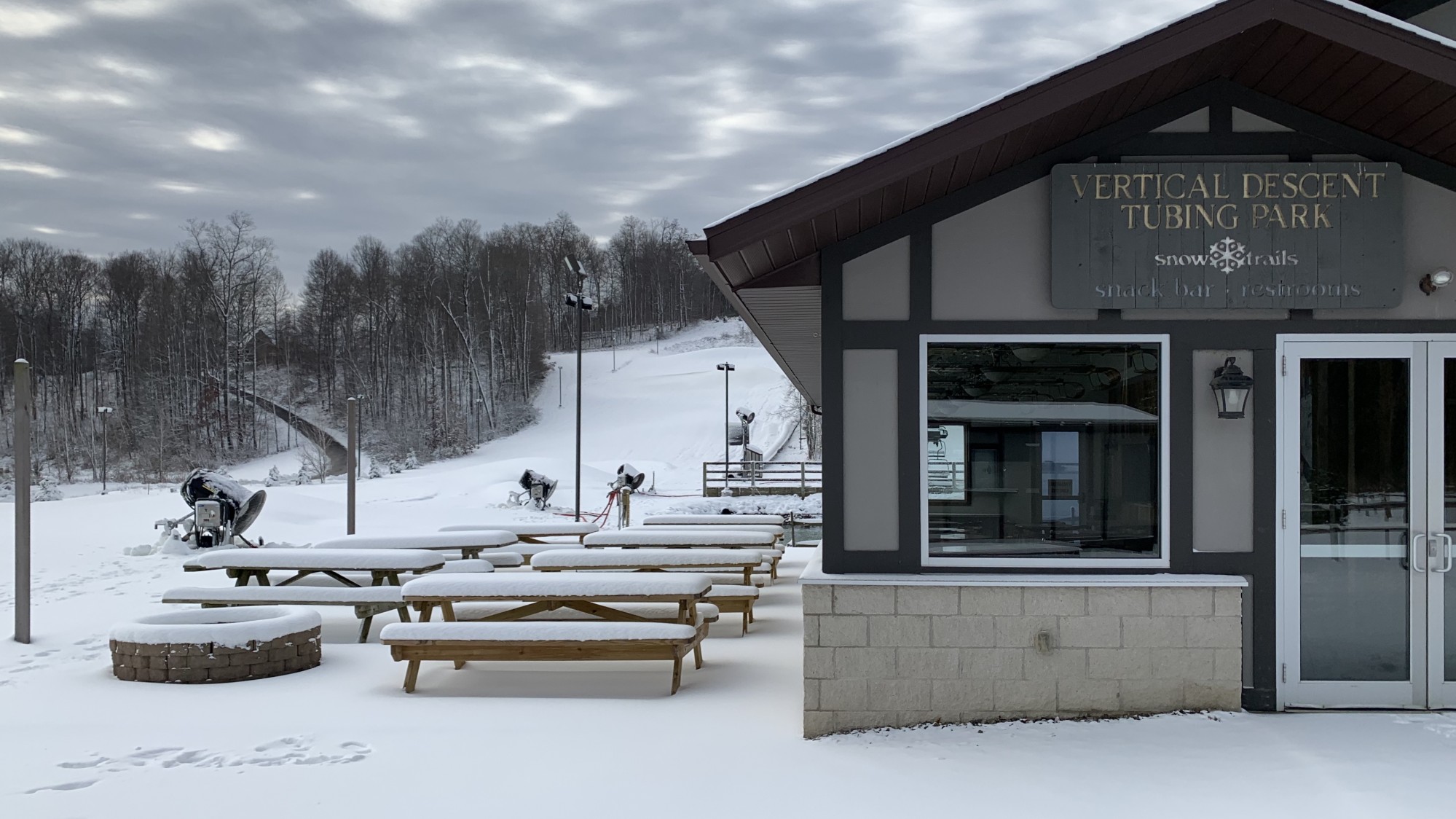 Snowmaking Continues in Tubing Park