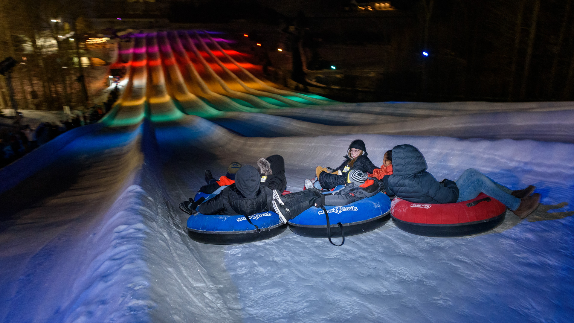 Glow Tubing Under The LED Lights